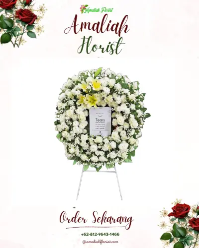 Krans Bunga Duka Cita di Sambau